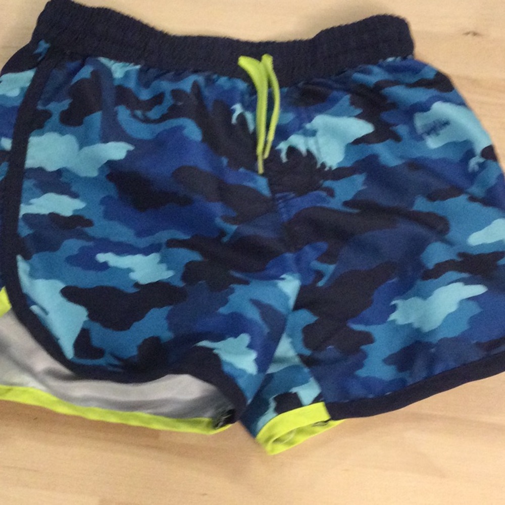 Hatley Navy and Aqua Camo Kids Shorts